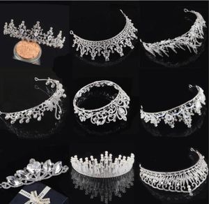 2020 en stock Rhinestone Crystal Wedding Party Prom Homecoming Crowns Band Princess Princess Tiaras Accesorios para el cabello Fashion7796336