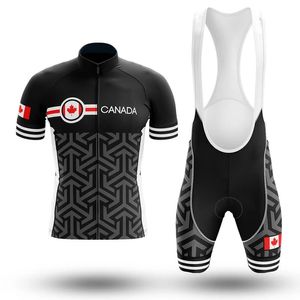 Maillot de cyclisme de l'équipe de vélo Canada Pro pour hommes, à manches courtes, Ciclismo, ensembles de vêtements de cyclisme respirants pour l'été, nouvelle collection 2024