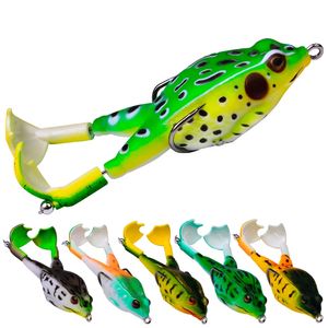 Nouveau leurre de pêche de canard 13,5 g-9.5 cm de pêche à la grenouille de pêche frog 3d yeux artificiels appâts en silicone crankbait carpe souple carpe