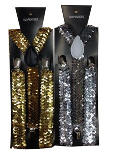 2020 nouvelle mode femmes réglable Clip-on Y-back noir or ruban métallique brillant paillettes bretelles pour la fête