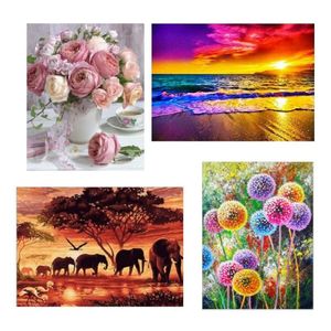 2020 Nuevo taladro completo 5D DIY pintura de diamante pinturas de flores bordado 3D punto de cruz artes artesanales decoración de la pared del hogar Picture259F