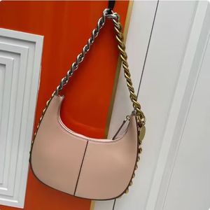 Diseñador de ropa de mujer de moda bolso de hombro con cadena gruesa patrón de cuero de moda bolso de axila bolso fiesta boda foto de calle con caja