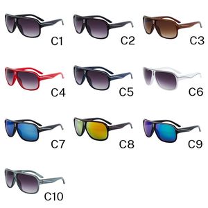 Lunettes de soleil de sport de plein air pour hommes, lunettes de conduite à la mode, verres miroir, 10 couleurs avec Logo UV400