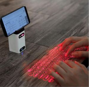 2020 Nouveau clavier virtuel portable Clavier de projection laser virtuel Bluetooth avec fonction de banque MousePower pour Android IOS Smar3056440