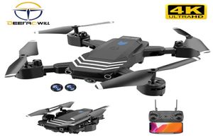 2020 NUEVA S1 RC DRONE 4K Cámara dual con 50 veces zoom wifi fpv 1080p flujo óptico plegable sie dron quadcopter dron drot8185769