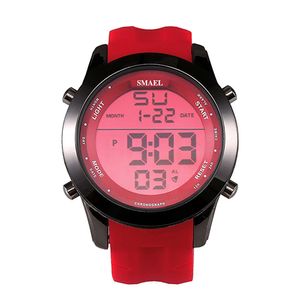 Nouveau SMAEL montres de sport coloré Montre numérique affichage LED montres décontractées hommes montres Montre Homme Relogios Masculino 1076