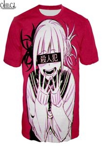 2020 nouveau style sexy anime fille mon héros académique Ahegao Manga 3D imprimé t-shirt femmes hommes à manches courtes décontracté haut de rue3013740