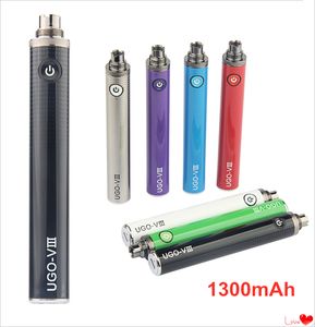 Batterie d'origine ugo v3 510 fil micro usb passthrough ego t ego-t 1300 mah ecigarette batteries pour atomiseur MT3 CE4 CE5