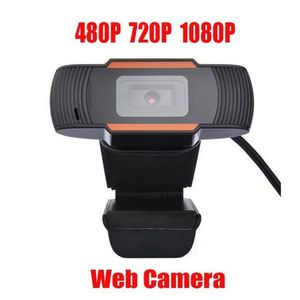 2020 rotativo HD Webcam PC Mini USB 2.0 Cámara Web de grabación de vídeo de alta definición con 1080p / 720p / 480p imágenes de color verdadero