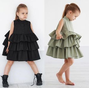 Vestidos de diseñador para niños de verano para niñas Fiesta infantil Disfraces para niñas Princesa Cumpleaños Belle Vestidos rojos Vestido de fiesta 2-6T Ropa