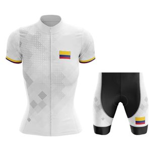 2020 Team Colombia Cycling Jersey Set Women's Cycling Vêtements Road Bike Shirts Suit Bicycle Bib Shorts Mtb Wear Maillot Culotte