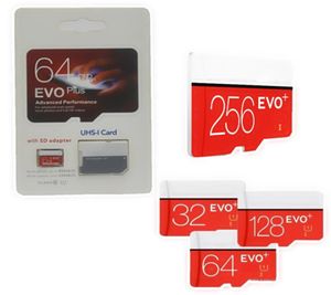 2020 más vendidos popular 256GB 128GB 64GB 32GB EVO PLUS microSDXC Micro SD de alta calidad UHSI Class10 Tarjeta de memoria móvil 20 piezas 7513618