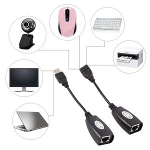 2020 USB 2.0 vers RJ45 Ethernet câble d'extension Extender câble adaptateur réseau filaire Lan pour MacBook