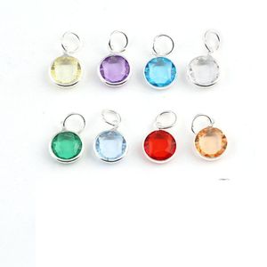 Pendentif à breloque en pierre de naissance de 12mm, 12 couleurs assorties, adapté aux médaillons en verre, accessoires pour femmes, 2021, 120 pièces/lot