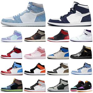 2021 1S hommes chaussures de basket-ball 1 Université Bleu Obsidienne Ombre Lumière Fumée Gris femmes hommes formateurs baskets de sport en gros Dropshipping