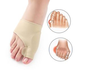 2021 2Pcs=1Pair Foot Treatment Toe Separator Hallux Valgus Bunion Corrector Orthotics Feet Bone Thumb Adjuster Correction Pedicure Sock Straightener