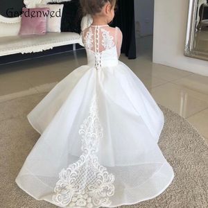 2021 Arrivée Fleur Fleur Robes Mariages Vestidos Daminha Dentelle Première communion pour les filles