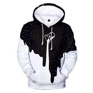 2021 Black Pouring Milk Starry Paint Bucket Men Hoodie 3D Tie Dyed Printed Plus Size Hooded Bluzy Dla Par Sudadera de algodón 4XL Y0809