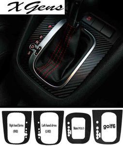 2021 Carbon Fibre Car Automobile Gear Knob Decoration Sticker for Golf GTI R Scirocco 5 6 Sagitar3019571