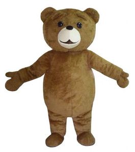 2021 descuento venta de fábrica Ted disfraz oso mascota disfraz tamaño adulto Navidad carnaval fiesta de cumpleaños traje elegante