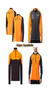 2021 F1 Racing Team Vestes Coupe-Vent À Capuche Motorsport Gp Full Zip Fleece McLaren Jacket Orange Vêtements Haute Qualité Moto 8096626