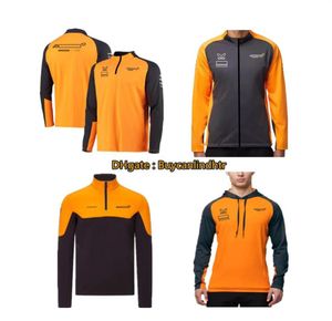 2021 F1 Racing Team Vestes Coupe-Vent À Capuche Motorsport Gp Full Zip Fleece McLaren Jacket Orange Vêtements Haute Qualité Moto 5113528