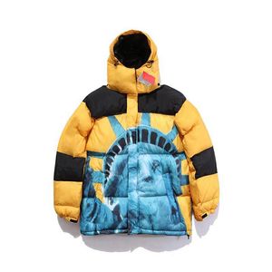 2023 chaqueta de invierno de lujo para hombre, abrigo con capucha fino y ligero de diseñador, M-XXL
