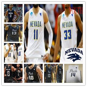 2021 Nevada Wolf Pack College Basketball NCAA Ed 10 Caleb Martin JALEN HARRIS LINDSEY DREW JOHNSON Cody Caroline Maillots cousus sur mesure