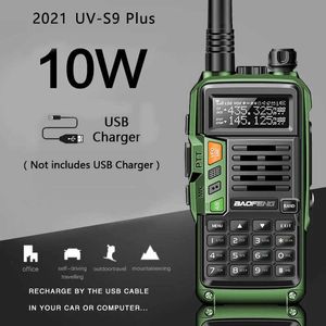 2021 nuevo BaoFeng UV-S9 Plus potente Walkie Talkie CB Radio transceptor 10W 50 KM de largo alcance portátil para actualización de caza forestal