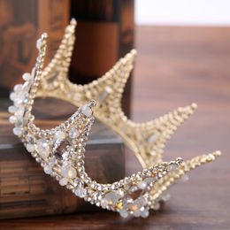 2021 nouveau beau couvre-chef de princesse chic diadèmes de mariée accessoires superbes cristaux perles diadèmes et couronnes de mariage 12114