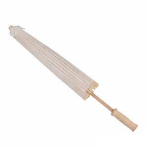 2021 Nuevas sombrillas para bodas nupciales Paraguas de papel blanco Mini paraguas artesanal chino 4 Diámetro: 20,30,40,60 cm Paraguas de boda para venta al por mayor