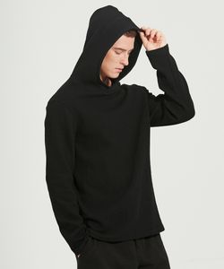 2021 nouveaux hommes sweats à capuche sport Yoga tissu épais solide basique sweats qualité survêtement Texture pulls