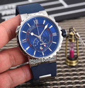 2021 nueva regata 1553155343 Miyota Quartz Chrono Mens Watch Case de acero de acero Dial de goma Sports Watches Puretime Unb116a16107621