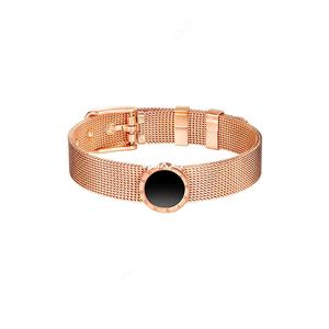 2021 nueva correa de reloj de acero inoxidable número romano característica reloj de moda pulsera hermosa joyería para mujeres Bse071 Q0720