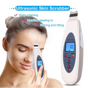Nueva máquina de adelgazamiento Ultrasónico Limpiador de piel facial Ion Levantamiento facial profundo Limpieza Peeling Dispositivo recargable Instrumento de cuidado de belleza