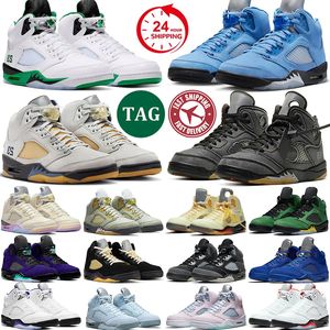 Nike Air Jordan 5 Air Jorden 5 Jordan's Jumpman 5s Retro sail We The Bests Olive Black Muslin Lucky Green UNC tennis Men Trainers 5s tennis shoes Sneakers dhgate US 13 【code ：L】