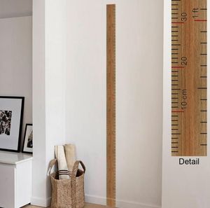 2021 regla medida de altura pegatinas de pared para habitaciones de niños decoración del hogar tabla de crecimiento póster mural calcomanía de pared