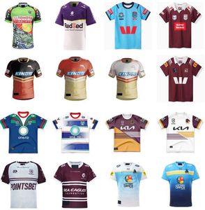 2024 Dolphins Rugby Jerseys Cowboy Penrith Panthers Cowboy autochtone Rhinoceros 2023 Accueil Maillot d'entraînement Tous les T-shirts de la Ligue NRL Mans