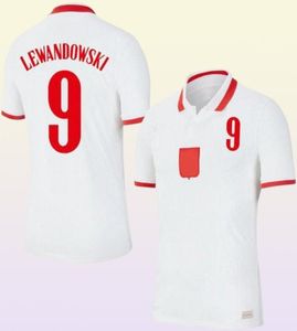 2021 Soccer Jersey Polos Home Away THISHS 22 22 Red White Piszczek Milik Polonia Jóvenes Lewandowski Jerseys para niños adultos Kit de fútbol Jerseys7700075