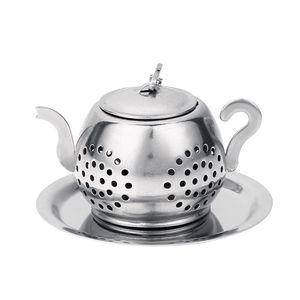 2021 Stainless Steel Tea Infuser Teapot Tray Spice Tea Strainer Herbal Filter Teaware Accessories Kitchen Tools tea infuser