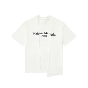 Maison Margiela Camisetas Hombre Camiseta Causal impresión Diseñador Camisetas Transpirable Algodón Manga corta EE. UU. Tamaño S-XL