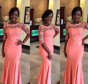 2021 verano primavera vestido de dama de Honor sirena rosa jardín africano Formal boda fiesta invitado dama de Honor vestido de talla grande