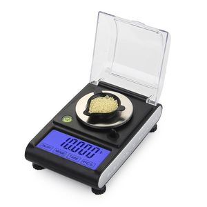 2021 calidad superior 50g 0.001g laboratorio de alta precisión equilibrio de peso joyería diamante hierbas gramos oro balanzas electrónicas digitales