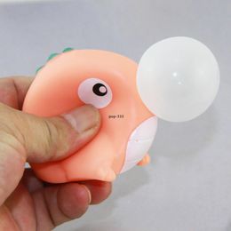 Jouet Pop Fidget dinosaure vomit une bulle, jouets pour évacuer la compression de la boule, poupée de décompression amusante, pétrissage pour bébé, 2021