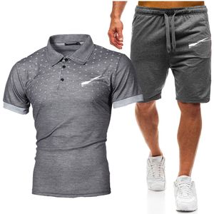 Polos para hombres Chándales Diseñador de moda Camiseta + Pantalones Conjuntos de 2 piezas Traje de color sólido Trajes deportivos de alta calidad para hombres Pantalones cortos para hombres de Hip Hop joggers