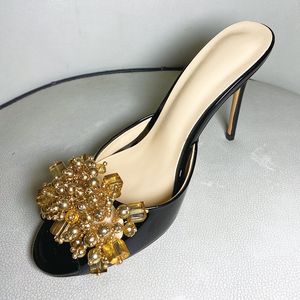 2021 femmes dames véritable cuir véritable talons hauts sandales d'été perle tongs pantoufle robe de mariée gladiateur chaussures sexy diamant taille 34-43