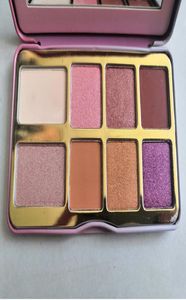 2021Newest Deluxe Melt in Stock Tickled Peach Mini fard à paupières Palette de maquillage Holiday Chirstmas 8Color Eye Shadow5145300