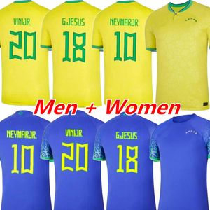 Maillots de football du Brésil 2022 2023 L.PAQUETA NEYMAR VINI JR. 22 23 P.COUTINHO RICHARLISON maillot de football G.JESUS T.SILVA BRUNO G. PELE CASEMIRO hommes femmes ensembles maillot