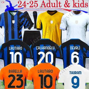 2024 Special Dzeko Inters Lautaro Lukaku Soccer Jerseys Barella Milans J. Correa 24 25 Shirt Football Calhanoglu Gagliardini Men Kid Kit Kit Uniform Tops 16-4xl