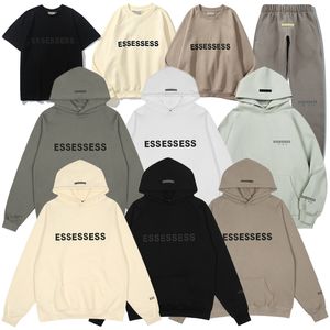 2022 21SS T-shirt Short Hoodie Mens Femmes Fear OF God Essentials Designers Fat-Over Hoodies Hiver Man Vêtement